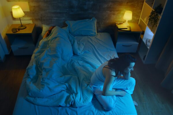 Young woman suffering from insomnia